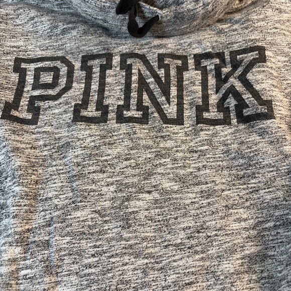 PINK Victoria's Secret Women's Gray Hoodie Sweater 1406 - Picture 2 of 4